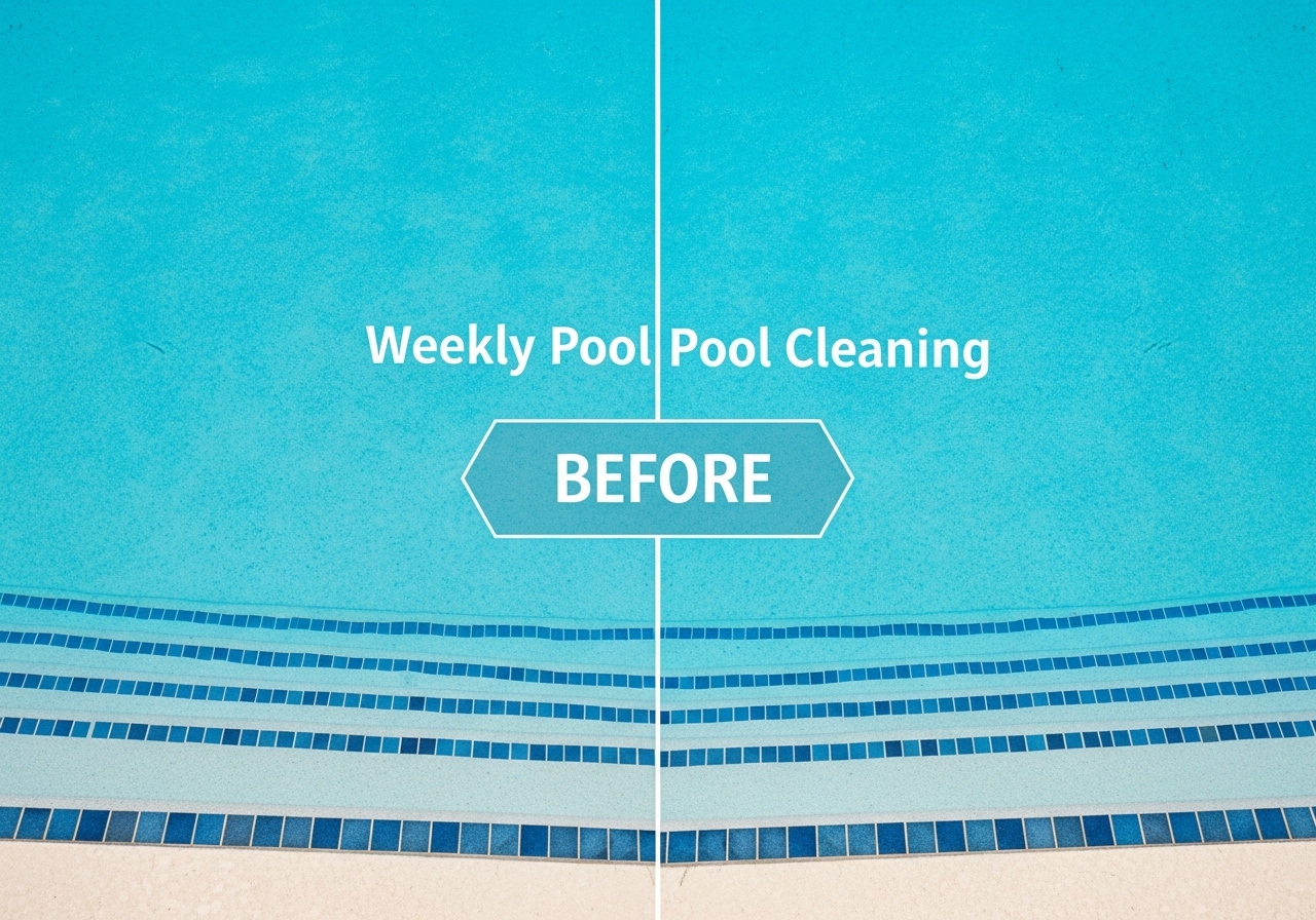 Pool before cleaning